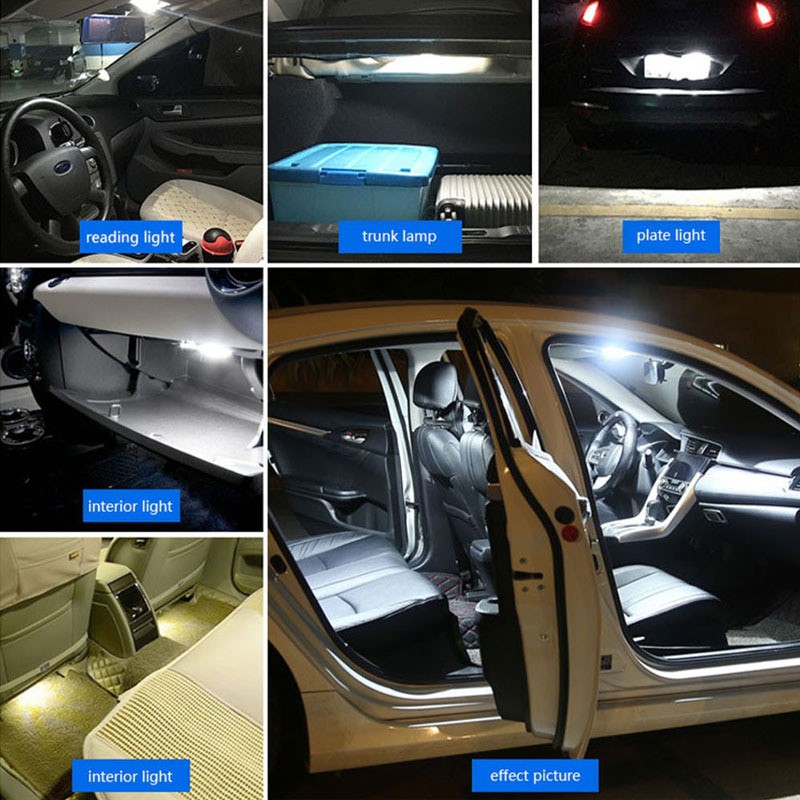 Luz LED Canbus superbrillante para Interior de coche, lámpara de aparcamiento, sin Error, 2/6/10 piezas, T10, W5W, 6SMD, 3030