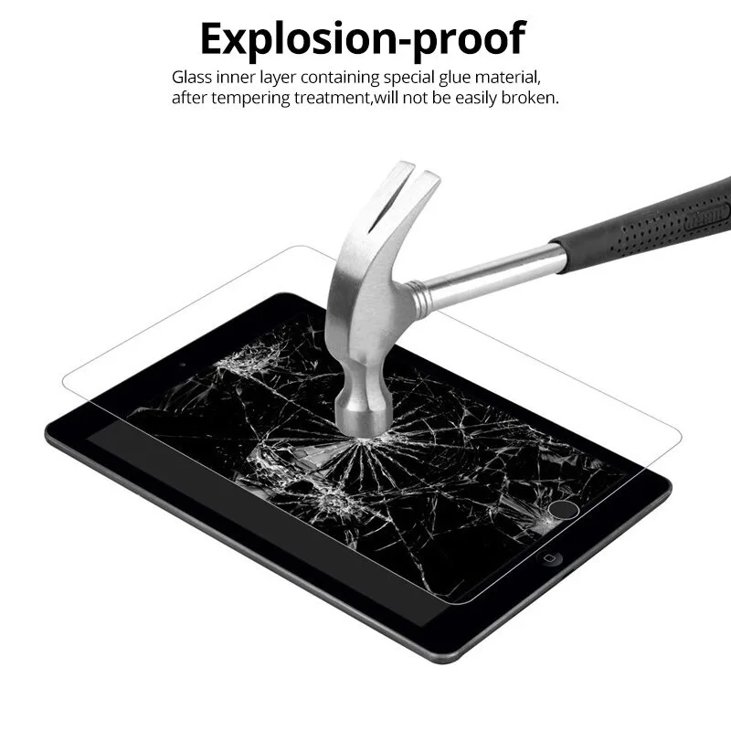 Vidrio Templado 9H para iPad Air 1 2013 A1474 A1475 A1476 Protector de pantalla de tableta Air 2 2014 A1566 A1567 película transparente HD de 9,7 pulgadas