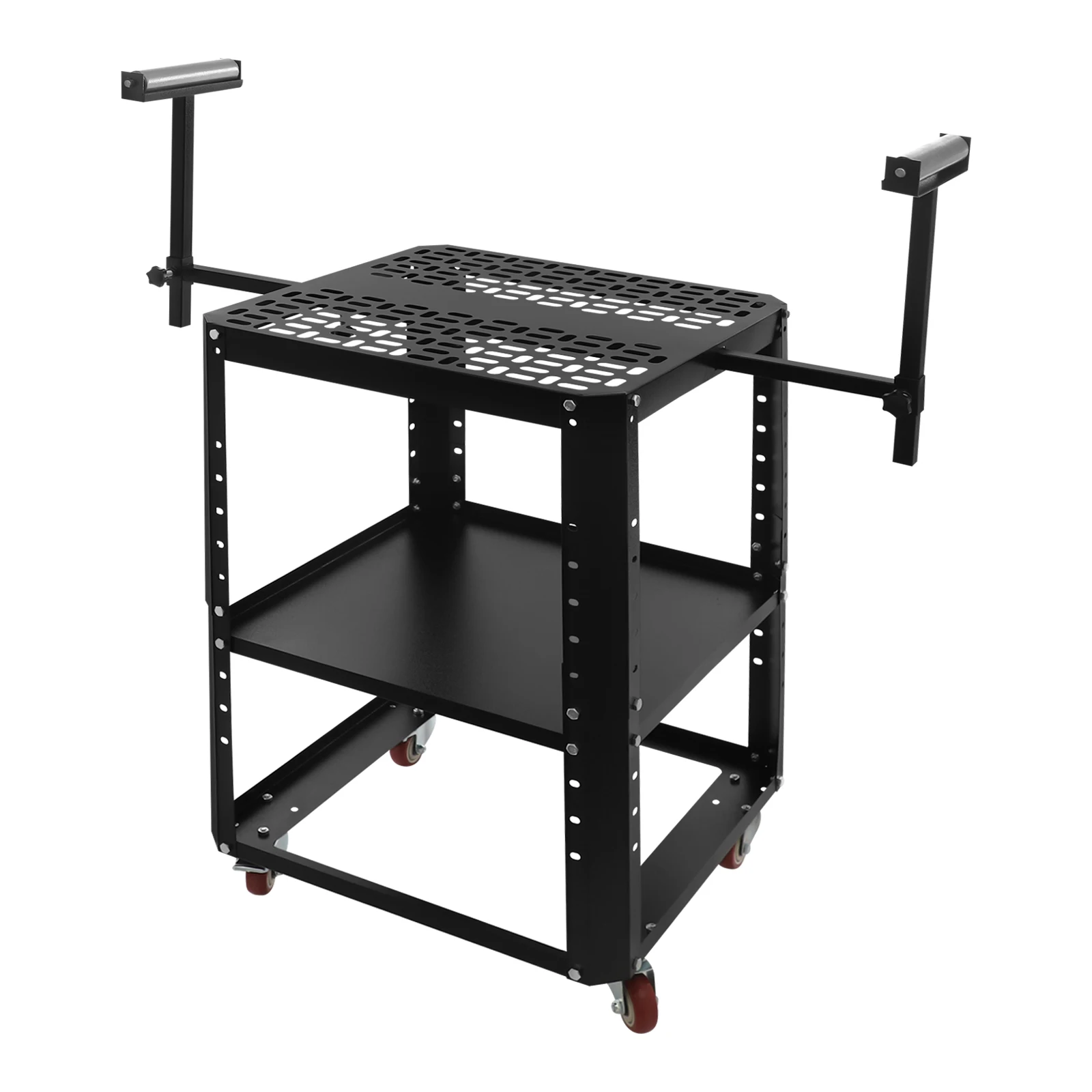 550 lbs Rolling Planer Stand Height Adjustable Planer Table with Extension Rollers for Professional Woodworkers, Renovators, etc