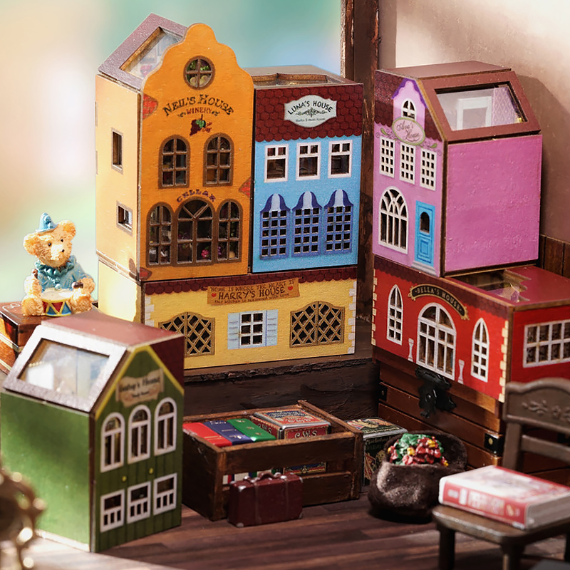 ドールハウスミニチュア 3D パズルおもちゃ子供のための手作り組立モデル女の子ティーンエイジャーと男の子 12 + 誕生日プレゼント