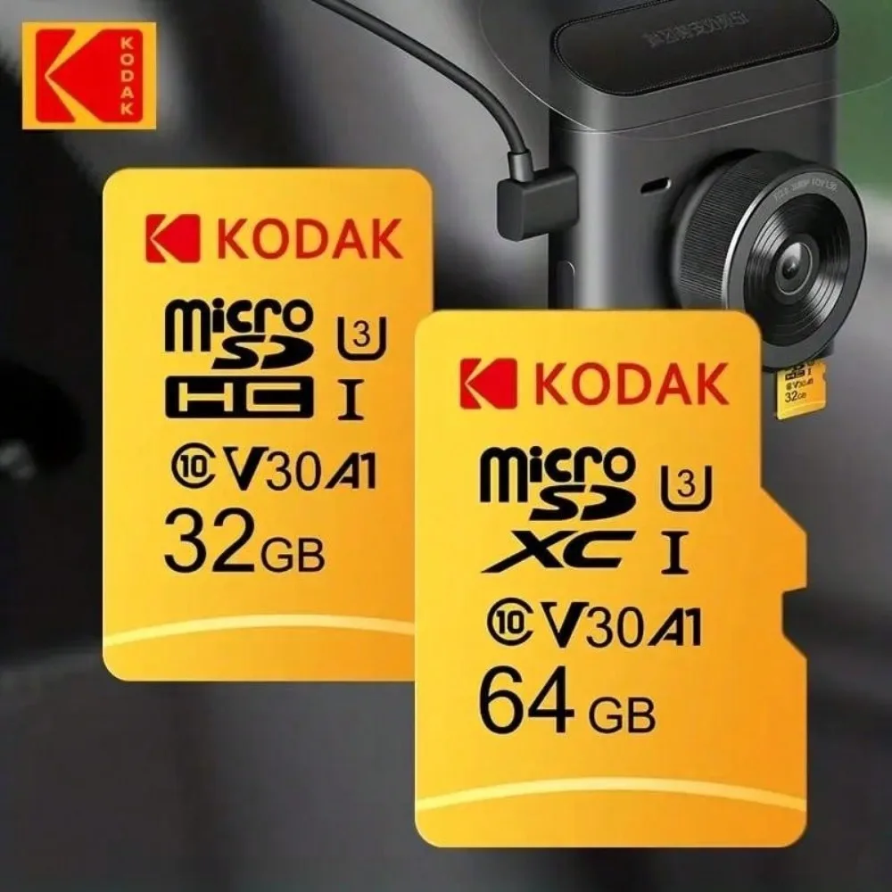 Kodak 32GB-256GB Micro SD Memory Card - High Speed ​​Class 10 U3 UHS-I for Smartphones, Digital Cameras, Tablets and Drones