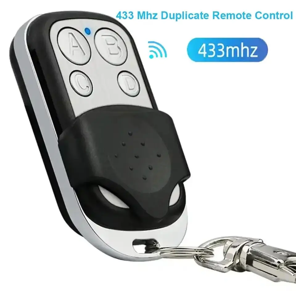 Clonación duplicadora llave Fob A distancia Control remoto 433MHZ clon código de aprendizaje fijo código rodante para puerta de garaje