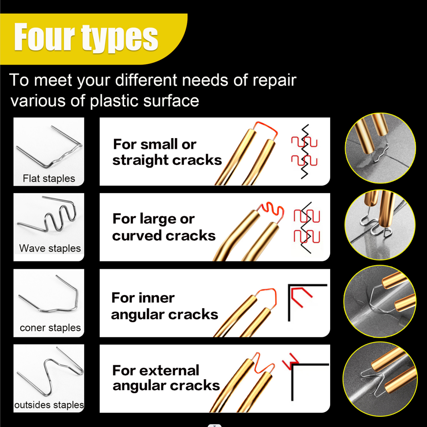 New Heat Gun Plastic Welding Machine Bumper Soldering Iron Staples Bumper Repair Car Tools Kit HOT Stapler Plastic Welder
