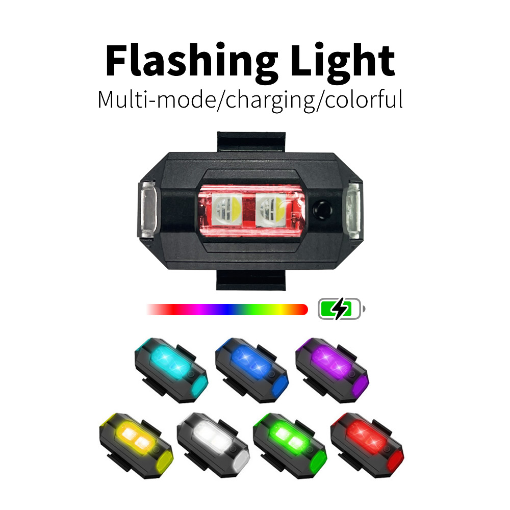 Light Up the Night RGB LED เครื่องบิน Strobe Lights สําหรับรถจักรยานยนต์,เครื่องบินและเฮลิคอปเตอร์,รถยนต์ ควบคุมสีง่าย ชาร์จใหม่ได้