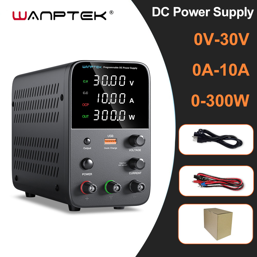 Wanptek Programmable DC Power Supply WPS3010H Laboratory Maintenance Workbench  30V 10A Voltage Current Regulator AC 220V 110V