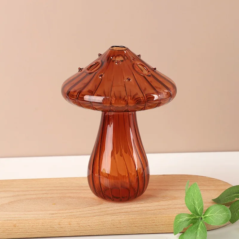 Florero de cristal de seta de Color gelatina transparente, botella de aromaterapia, florero pequeño para el hogar, maceta de flores hidropónicas, decoración de mesa Simple