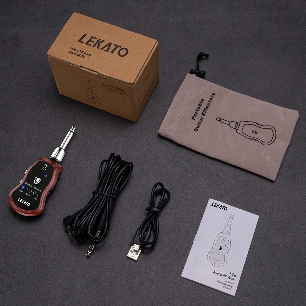 B6 Effector Bluetooth Sạc Đàn Guitar Điện Tai Nghe Mini Khuếch Đại Guitar Thực Hành Tác Động Tổng Hợp Với 5 Tác Dụng