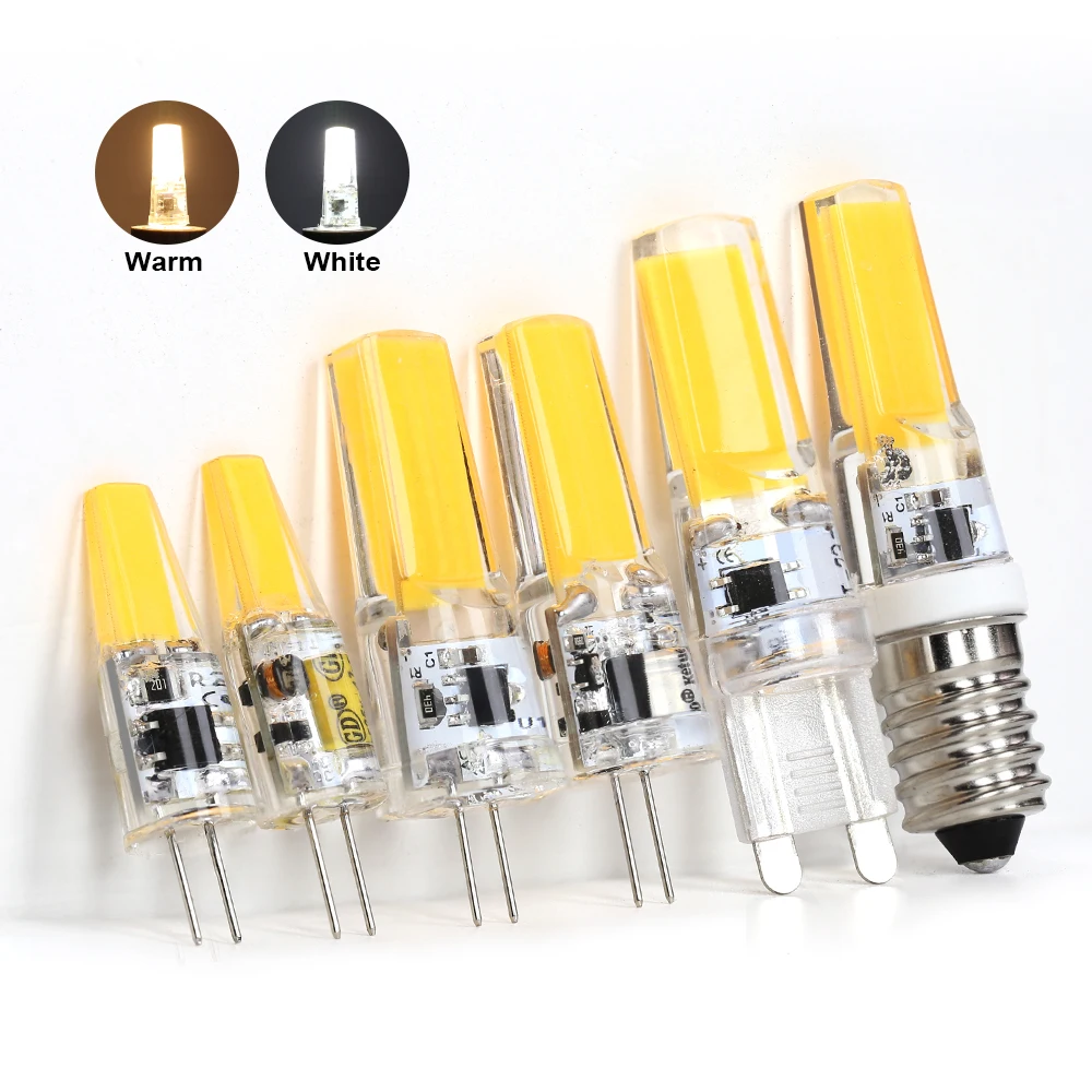G4 LED COB Lampada E14 G9 12V 220V Dimmerabile 6W 9W COB LED Lampadina Lampada Illuminazione a LED Sostituisci faretto alogeno Lampadario Lampada a LED