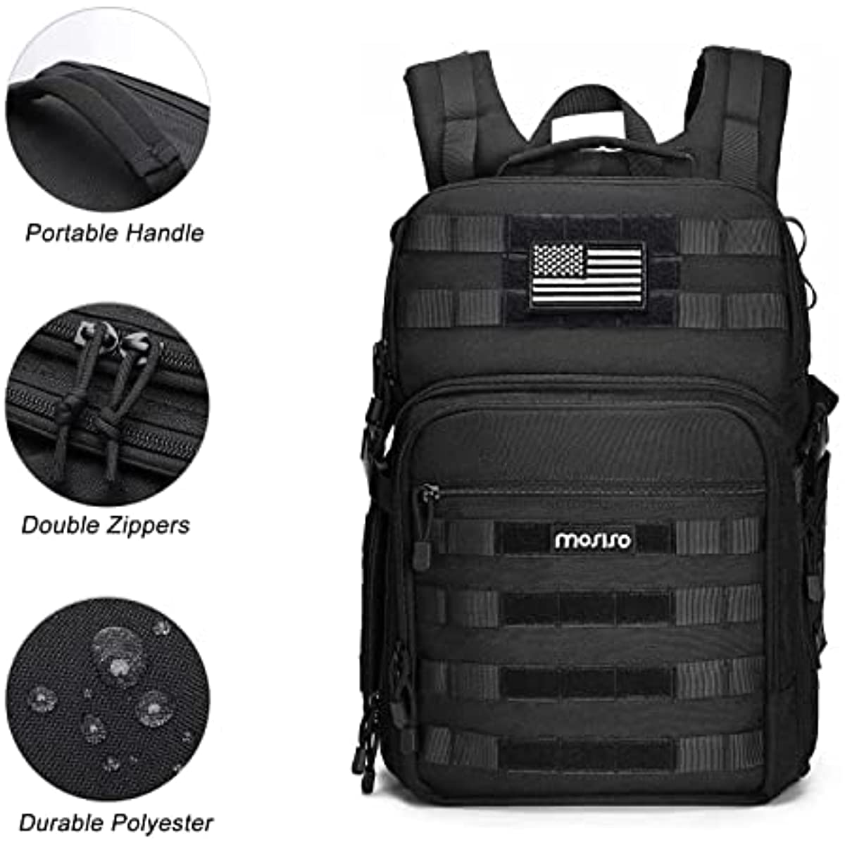 DSLR/SLR/Mirrorless Photography Tactical Camera backpack Case with Tripod Holder 15-16 inch Laptop Compartment Canon/Nikon/Sony