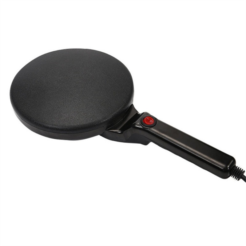 Crepera eléctrica de 220V para desayuno, Pizza, panadera para hornear panqueques, plancha antiadherente, sartén de cocina de rollo de primavera chino