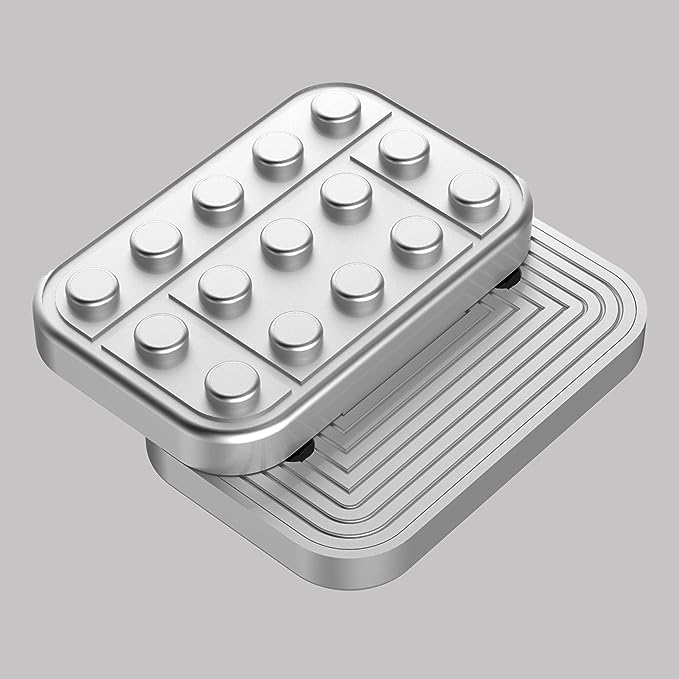 โลหะ EDC Fidget Slider แม่เหล็กอิฐบล็อก Push Slider Haptic Slider Antistres Fidget ของเล่นผู้ใหญ่ความเครียดบรรเทาของเล่น ADHD ออทิสติก