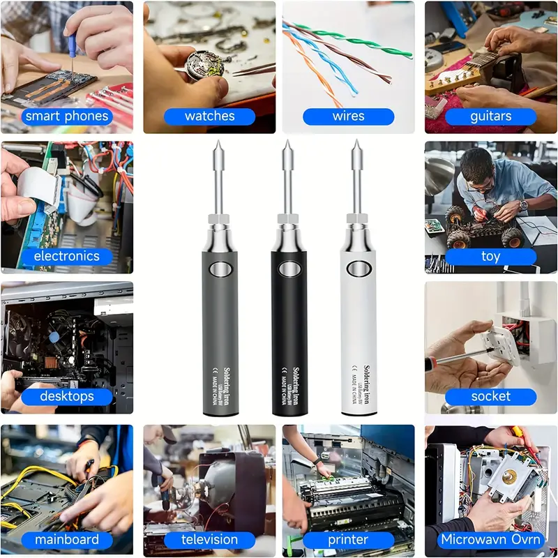 Wireless Charging Electric Soldering Iron Solder Iron USB 5V8W Fast Charging lithium battery Portable Repair Welding Tools