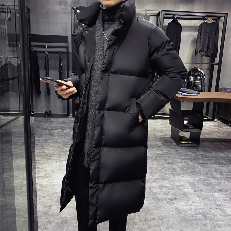 Chaqueta larga informal de talla grande 5XL para hombre, Parka de moda informal de alta calidad, cortavientos grueso, para invierno, 2022
