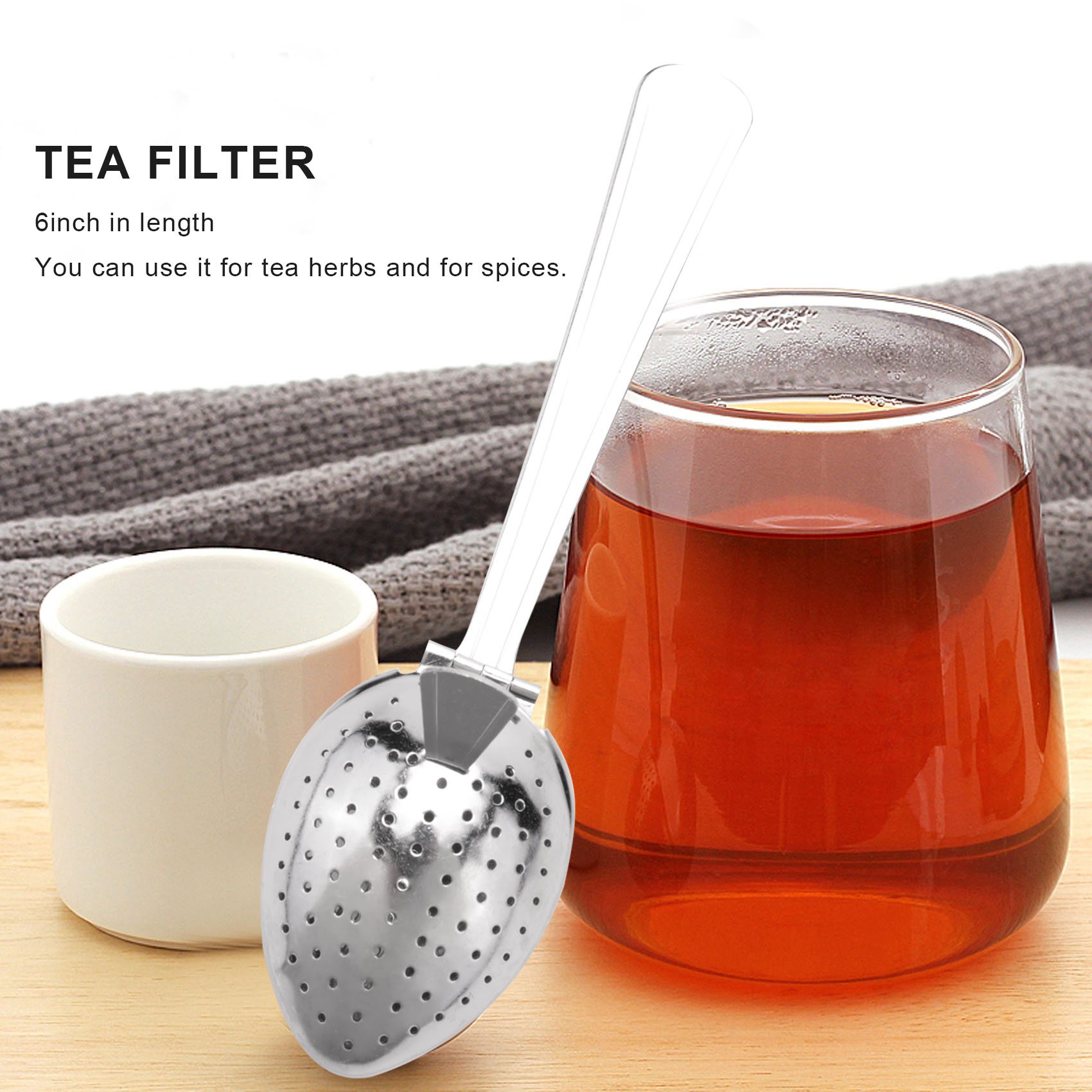 Edelstahl Tee Infuser Sieb Löffel Lose blatt Filter Kräuter Gewürz neu!