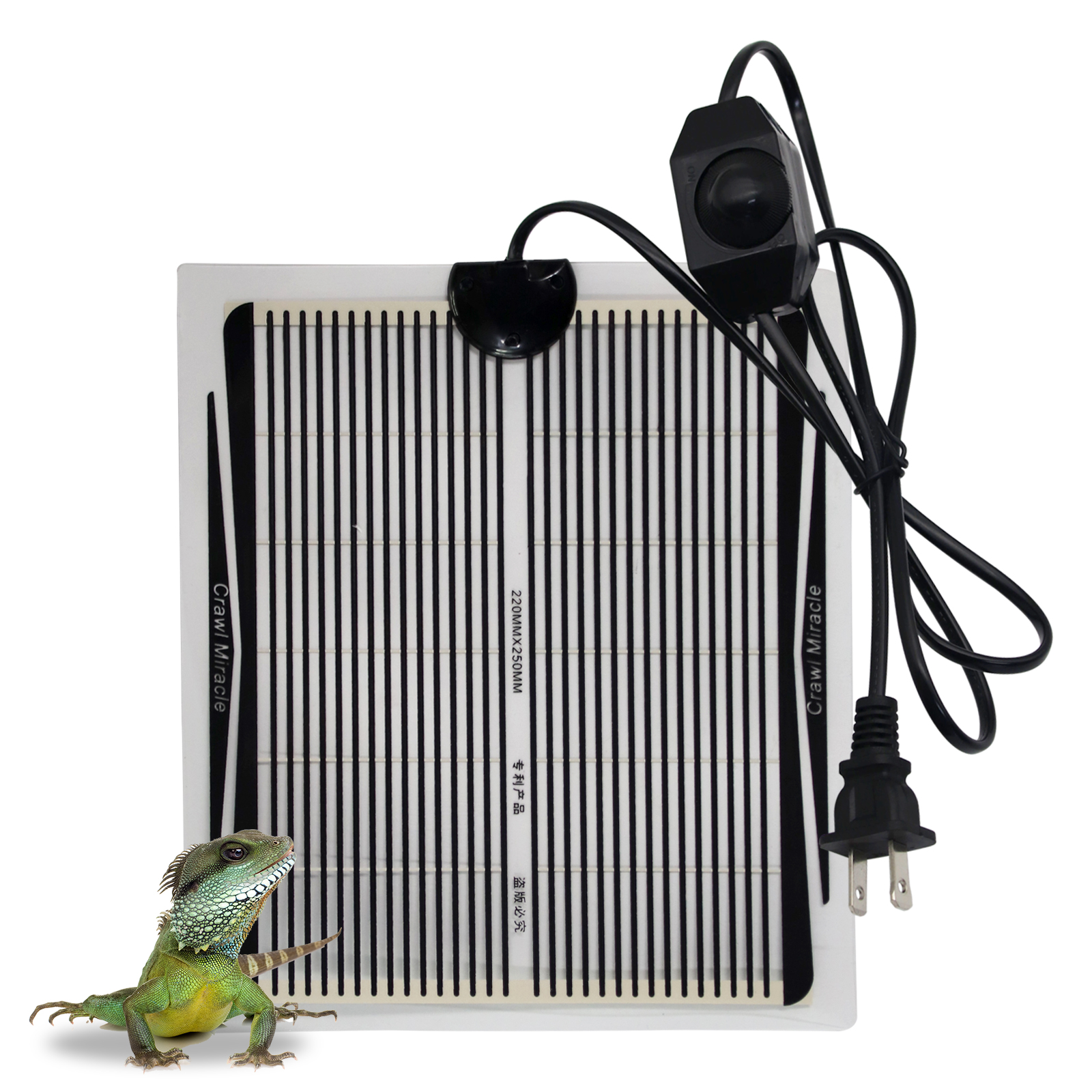 Almofada térmica para répteis, controle de temperatura ajustável, lagarto, terrário, tapete de aquecimento para animais pequenos, cobra, tartaruga, dragão barbudo, gecko