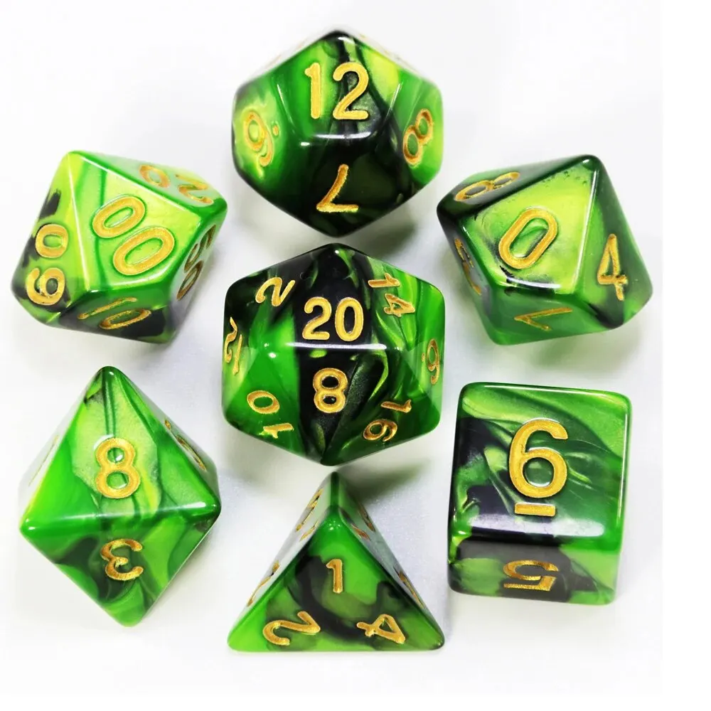 サイコロ DND ゲームサイコロロールサイコロ混合色サイコロセットバッグ付き 9 種類のスタイルポータブルおもちゃ DND RPG TRPG ゲームに利用可能