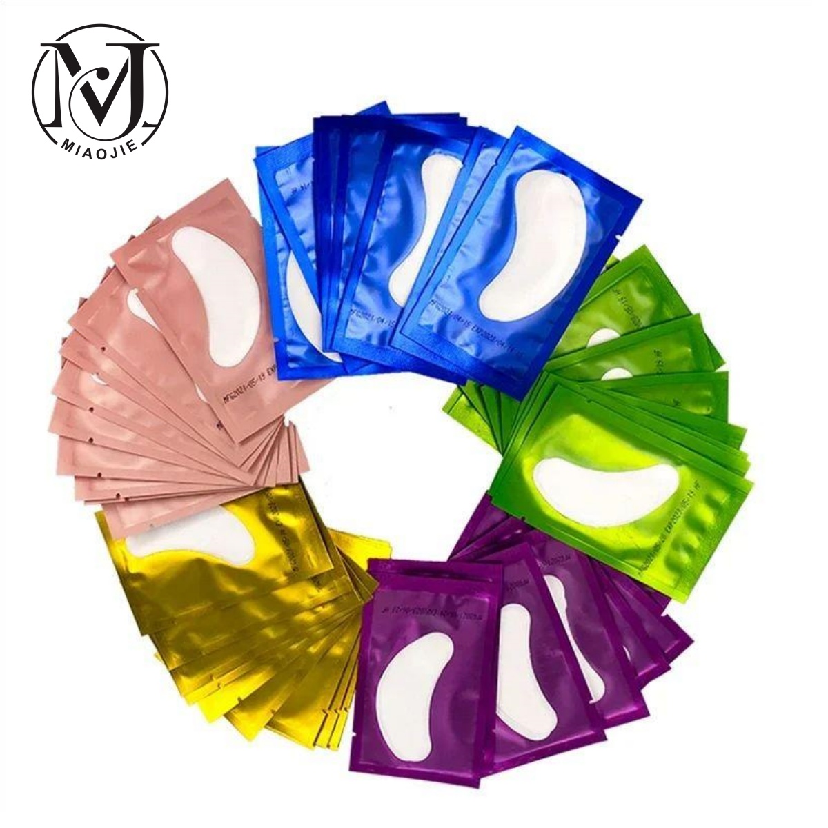 MJ, los mejores almohadillas de Gel sin pelusa para extensión de pestañas, parche ocular, almohadillas de látex debajo de la máscara de ojos, parche de Gel de colágeno de cristal