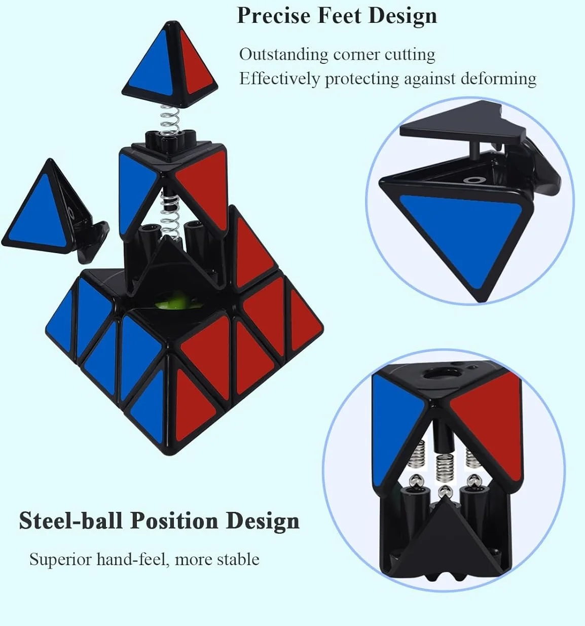 Qiyi Speed Cube Set 2X2 3X3 4X4 Pyramid Speed Magic Cube Professional Magic Cube Puzzles Educational Toys For Children