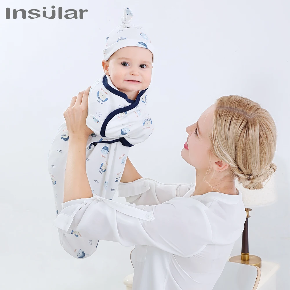Muslin Chăn Cho Bé Swaddles Sơ Sinh Túi Ngủ Có Mũ Mềm Đầm Bọc Cotton Cho Bé Phụ Kiện Tắm Đầm