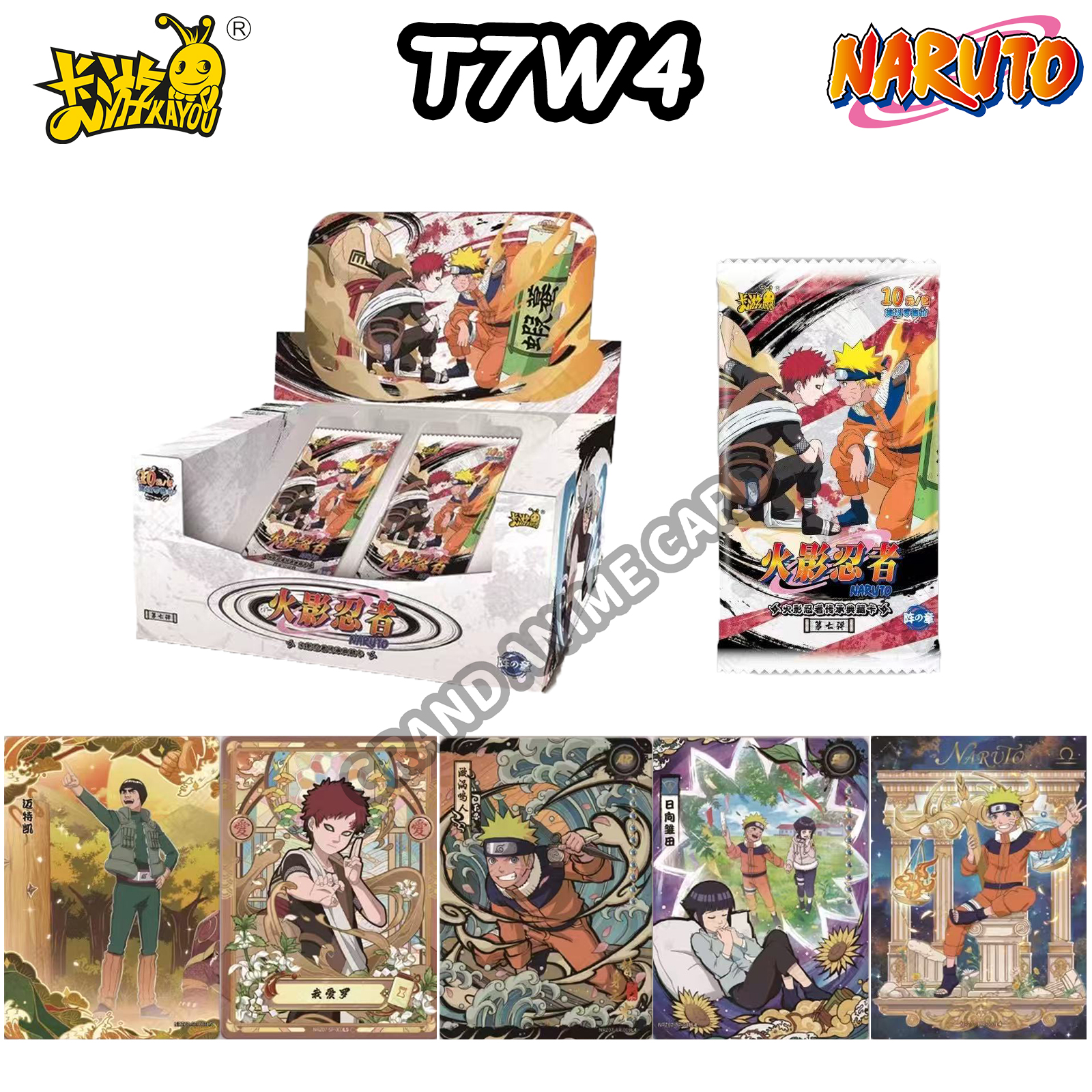 KAYOU Original Naruto Karten Neue T2W8 T4W7 Anime Sammlung Karte Box Kampf Kapitel Pro Kapitel Ninja Welt Kinder Spielzeug Spiel Geschenk