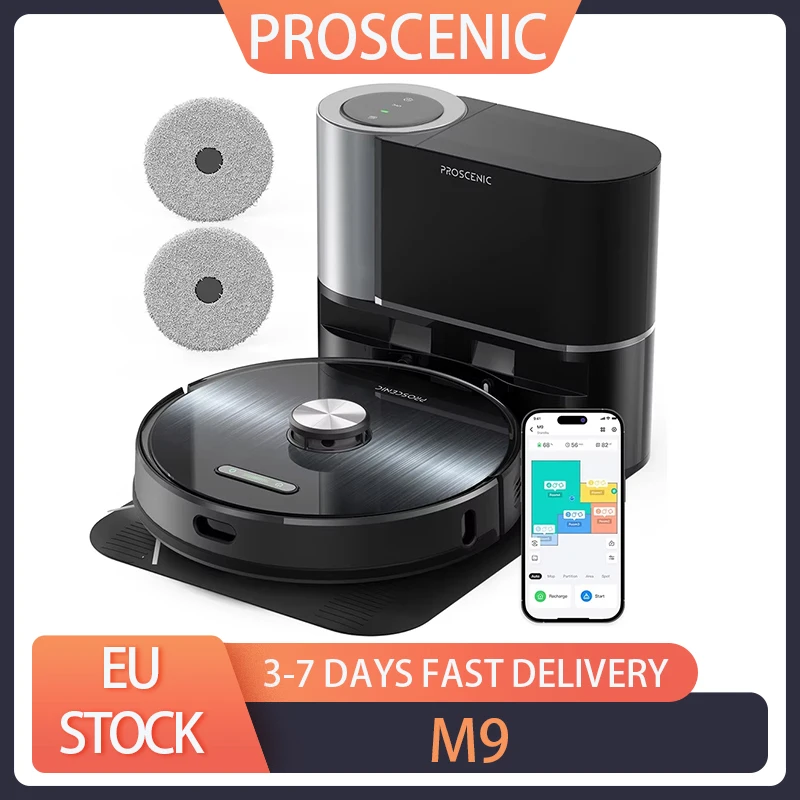 Pro scenic M9 Roboter Staubsauger Laser Navigation 4500pa Saug Dual Rotation Mops Teppich Erkennung 2,5 l Staubbeutel 5200mah
