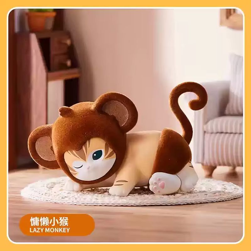 Mofusand-パーティーシリーズのブラインドボックスおもちゃ,かわいいフィギュア,カワイイアニメフィギュア,収集おもちゃ,ミステリーボックス,子供のためのクリスマスプレゼント