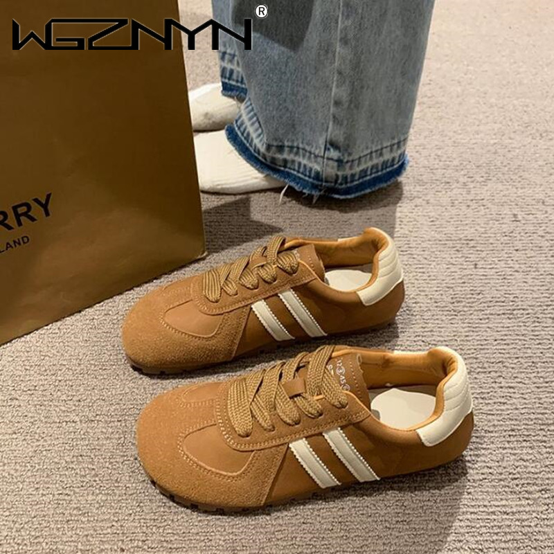 2024 ฤดูใบไม้ผลิและฤดูใบไม้ร่วงใหม่หนาSoledรองเท้าผ้าใบน้ําหนักเบาสําหรับผู้หญิงAll-MatchยอดนิยมRetroกีฬารองเท้าขายร้อน