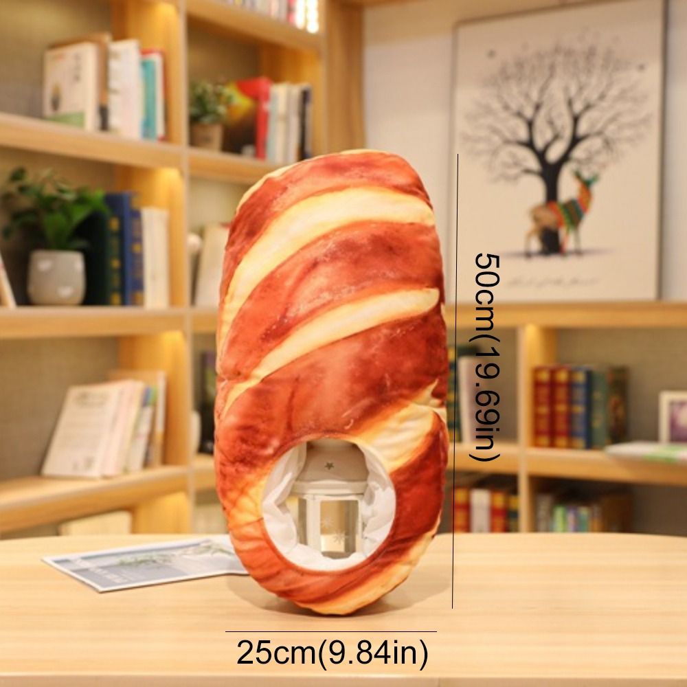 Creative Plush Funny Toast หมวกนุ่มน่ารักขนมปังหมวก Photo Props Plush Toast หมวกปาร์ตี้