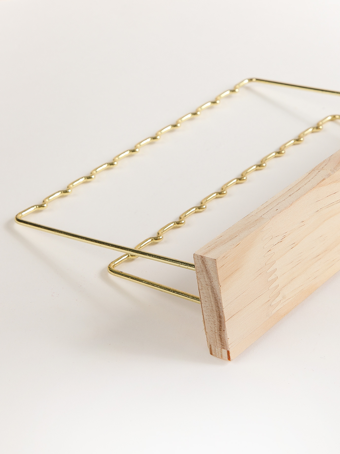 Bois/métal or Double pont boucles d'oreilles bague collier montre étagère à bijoux support à bijoux comptoir pendentif présentoir à bijoux