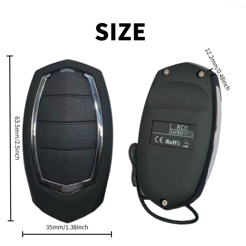433.92MHz remote control suitable for MOTORLINE FALK RCM MX4SP DSM MXS 4SP gate remote with fixed key copy function