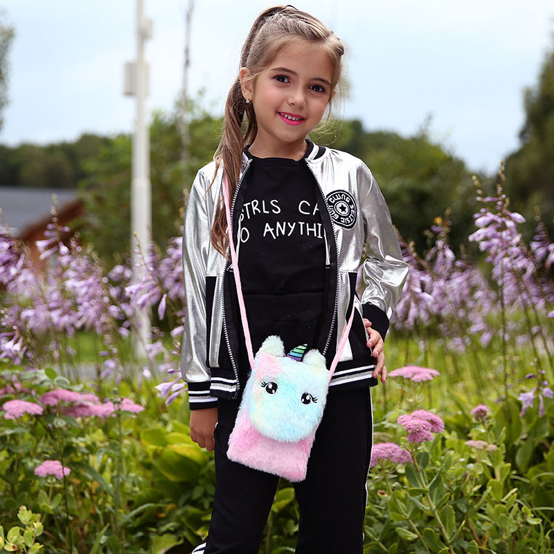 2020 nova moda crianças meninas bolsa de ombro bonito unicórnio animais saco do mensageiro crianças chaves moeda bolsa bonito princesa mini bolsa