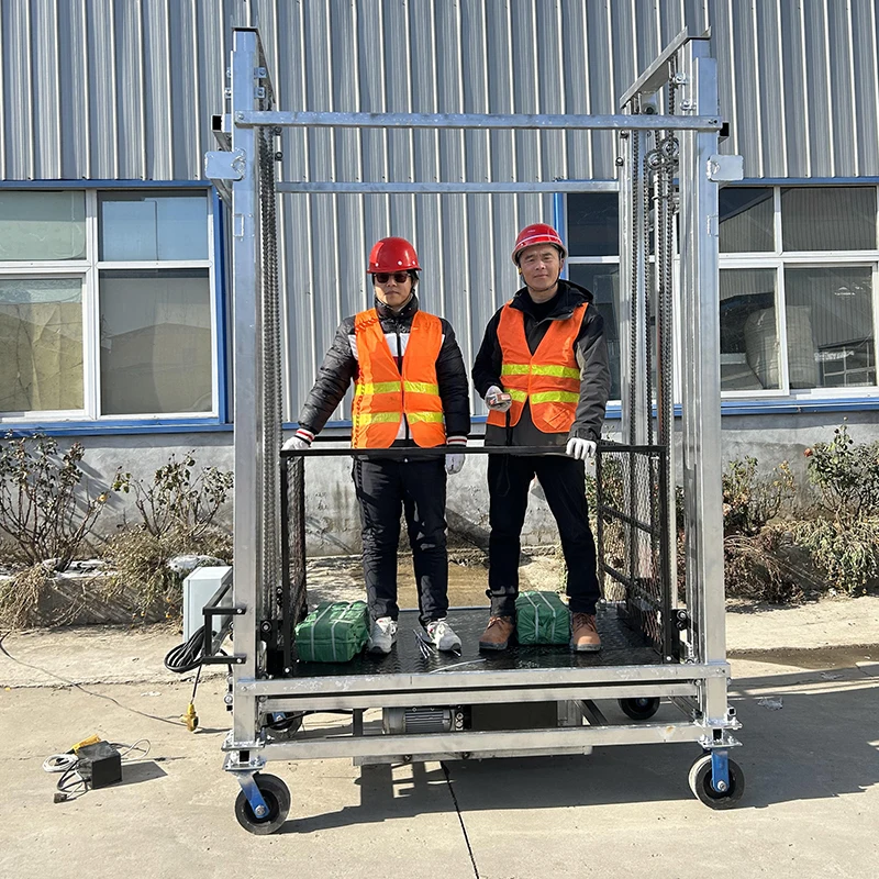 4m 6m 8m 리프트 1000kg 유압 전동식 모바일 자재 리프팅 플랫폼 (리모컨 포함, CE 인증)