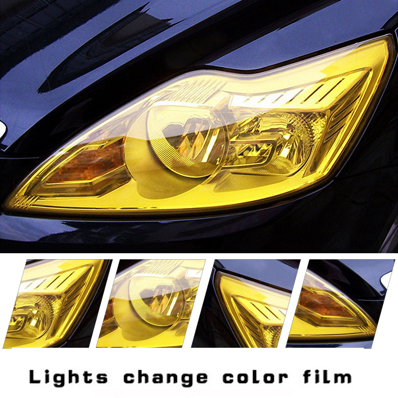 PVC Auto Scheinwerfer Lampe Film Nebel Lampe Aufkleber Auto Scheinwerfer Tailing Moulding Folie Selbst-Kleber Auto Zubehör