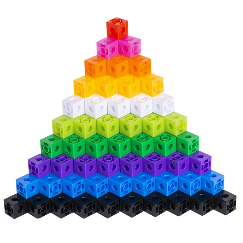 子供向けの教育用ビルディングブロック,100個,2x2x2cm,四角い立方体形状,DIY組み立てブロック,レンガモデルのおもちゃ,ピース/セット