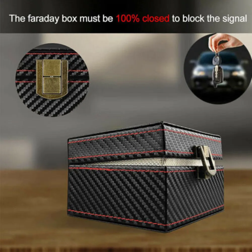 Car Key Signal Blocker Keyless Faraday Box Anti-Theft Safety Blocking Pouch