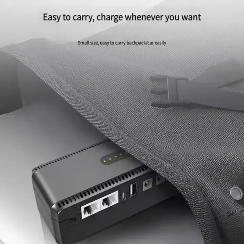ใหม่ 36W 20000mah Mini UPS LiFePO4 แบตเตอรี่ออนไลน์ DC Backup Power UPS สําหรับกล้องวงจรปิดโมเด็ม WiFi Router