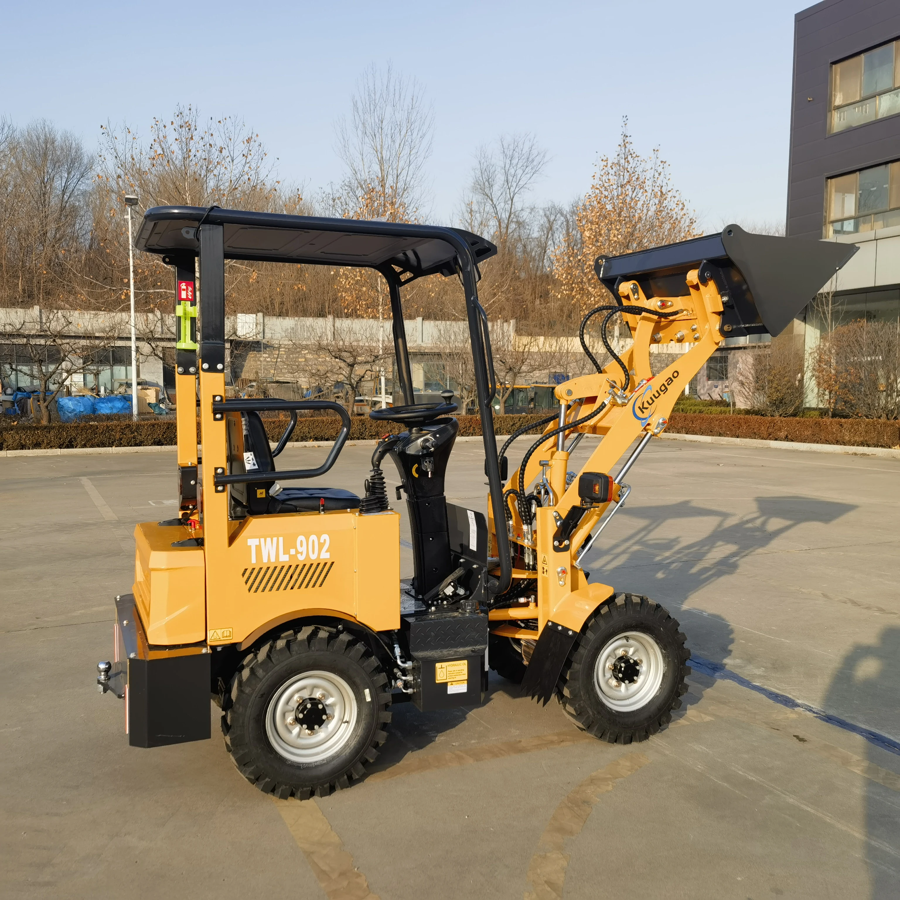 Mini loader Electric Wheel Loader With Large Capacity  front loader Free Shipping  backhoe loader Battery  Skid steer loader