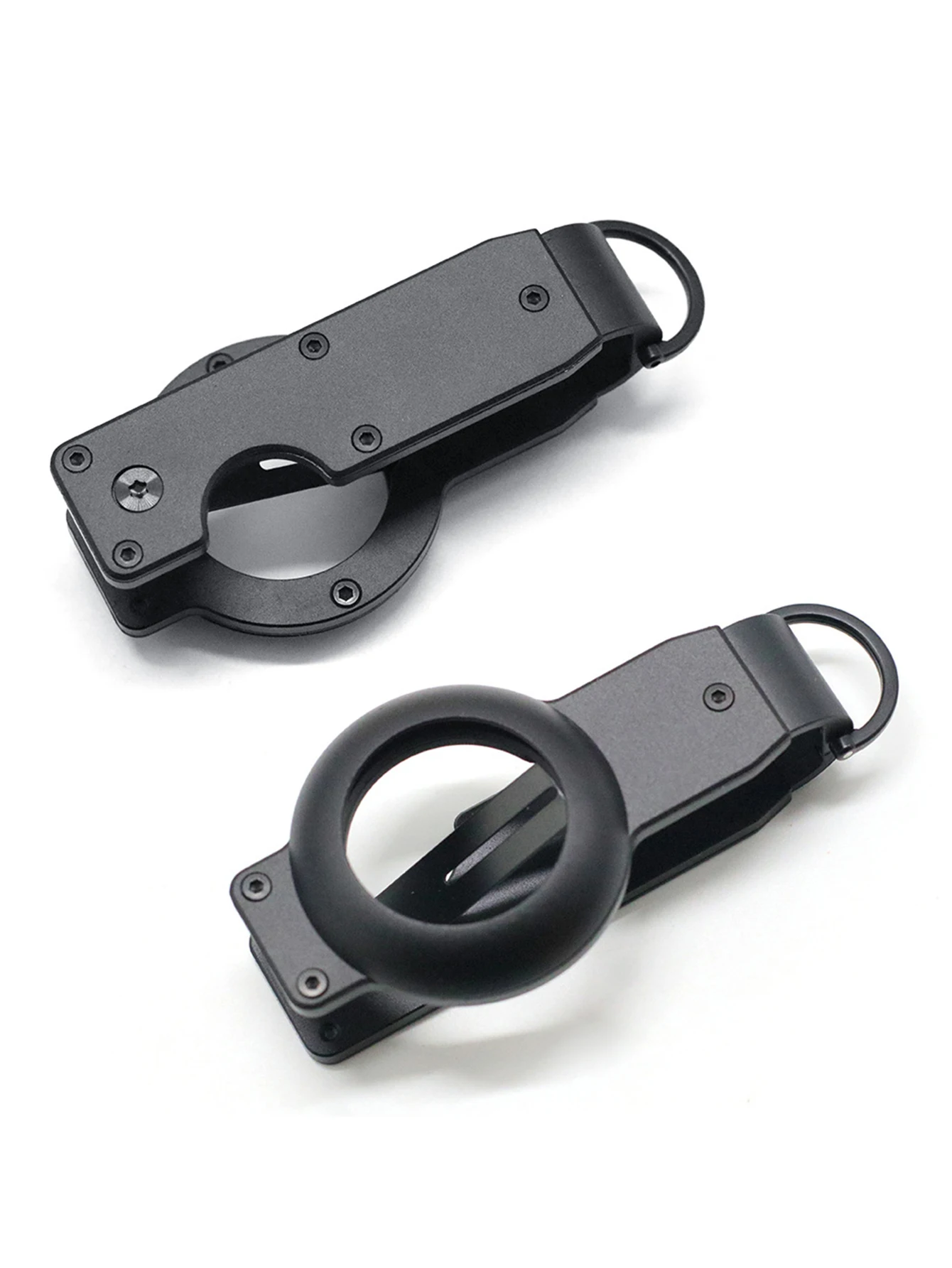 Key Organizer For Men-Compact Metallic Key Holder Minimalist Innovative Keyholder For Airtag Holder | Keychain Secures 2-5 Keys