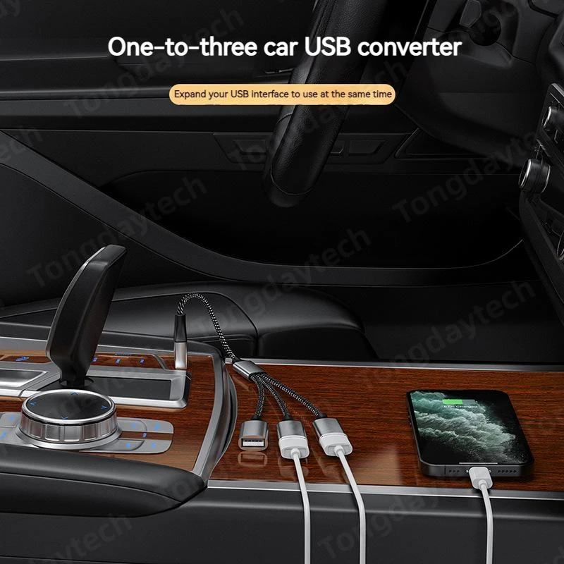 Удлинители концентратора USB типа C, 4-портовый USB-кабель, разветвитель OTG, высокоскоростной адаптер передачи данных, портативный конвертер для ПК, ноутбука Macbook Pro