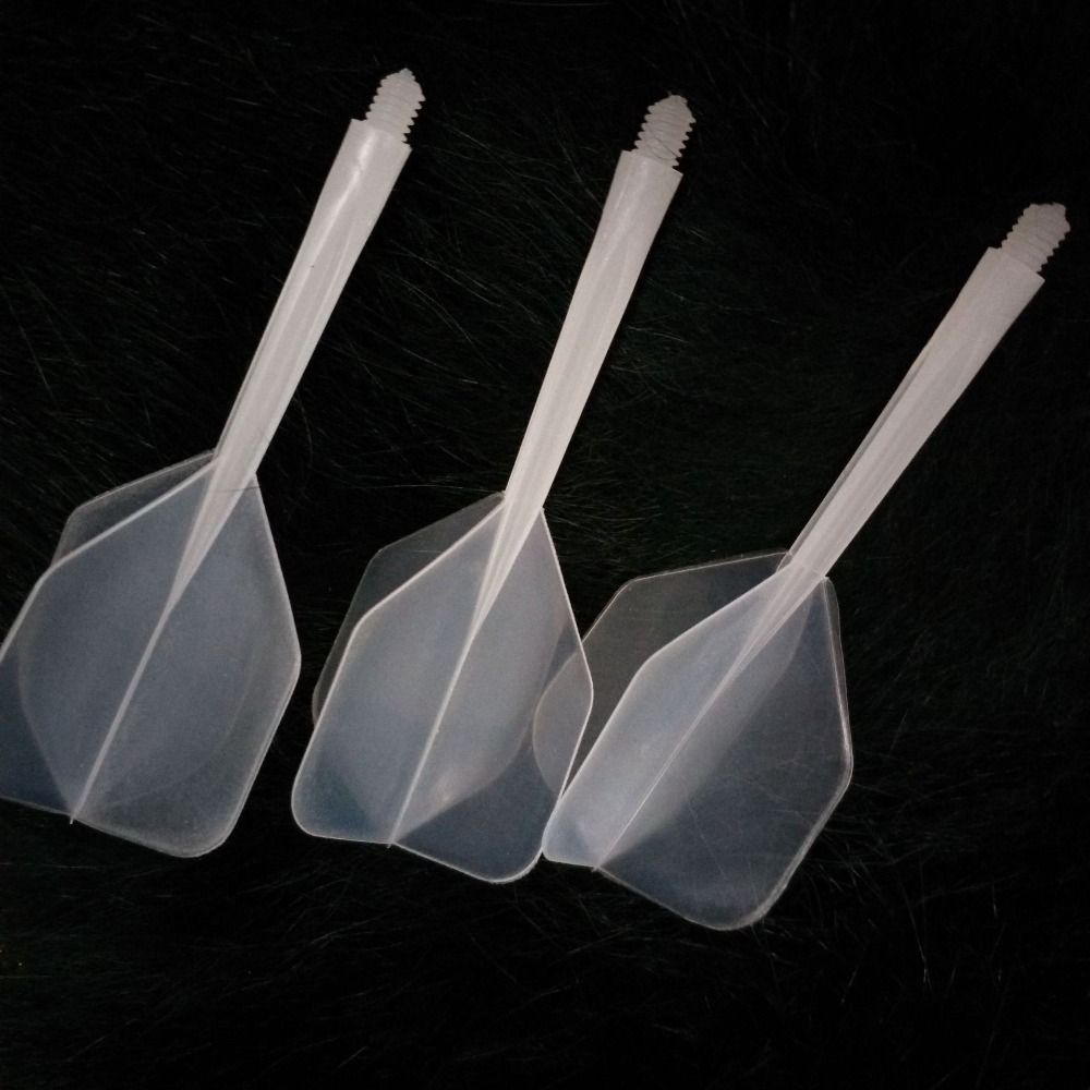 Dardos suaves anticaída duraderos, ejes de plástico transparente, entretenimiento, 3 piezas, 2BA