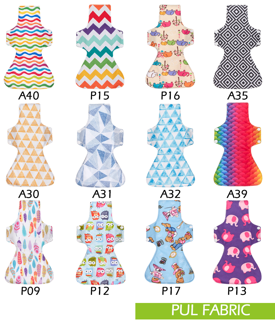 12" Nachtgebrauch große Stoff-Menstruationseinlage Mutterschaftshygiene Damenbinde waschbare wiederverwendbare Einlagen