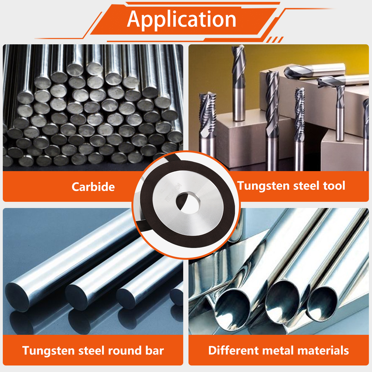 Disco de muela de diamante, herramienta de corte de acero de tungsteno, amoladora afiladora, grano circular, 75/100/125/150mm, 150-320