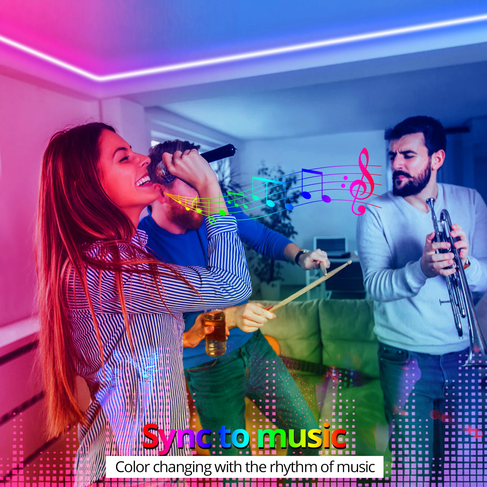 5V USB Neon RGB pasek LED 1/2/3/4/5M Tuya WiFi Neon RGB Strip działa z inteligentną aplikacją/Alexa/Google Home do neonowego oświetlenia dekoracyjnego