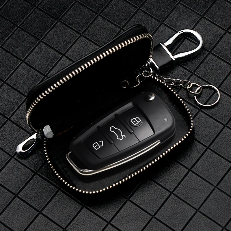 Leather Key Wallet Car Key Bag Multi Function Key Case for Audi A4 B8 B6 B7 A3 8P 8V 8L A6 C7 C6 A5 A4 Q5 Q7 A1 Q3 A7 TT RS3 RS4