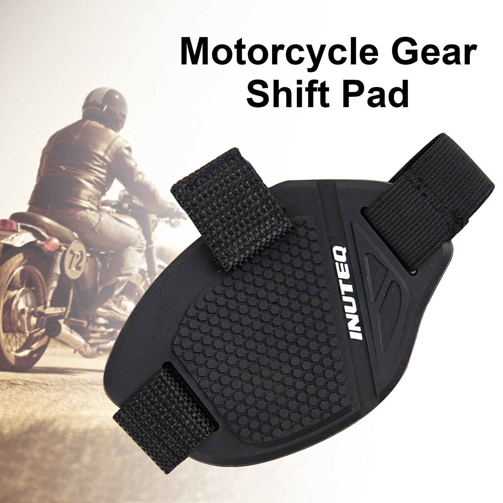 Copriscarpe in gomma per cambio moto Copriscarpe regolabile Scudo cambio antiscivolo Copriscarpe Protezione per scarpe da moto