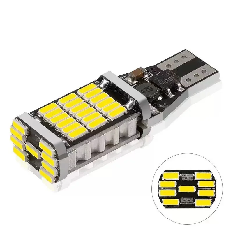 Auto LED Richtingaanwijzers T15 W16W 921 912 T16 T10 Led-lampen High Power 45 SMD 4014 Vervangen voor Auto Achteruitrijlicht Wit