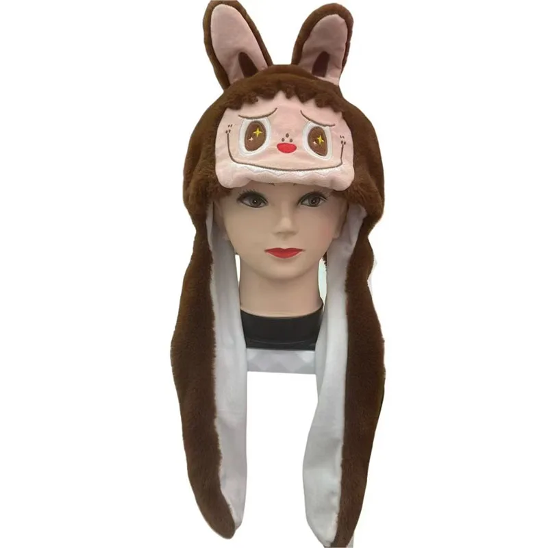 อะนิเมะ Labubu มอนสเตอร์หูค่าเฉลี่ยหมวกเรืองแสงน่ารักหูหมวก Plush คอสเพลย์ปาร์ตี้การ์ตูนตลกหมวกเด็กวันเกิดคริสต์มาส...