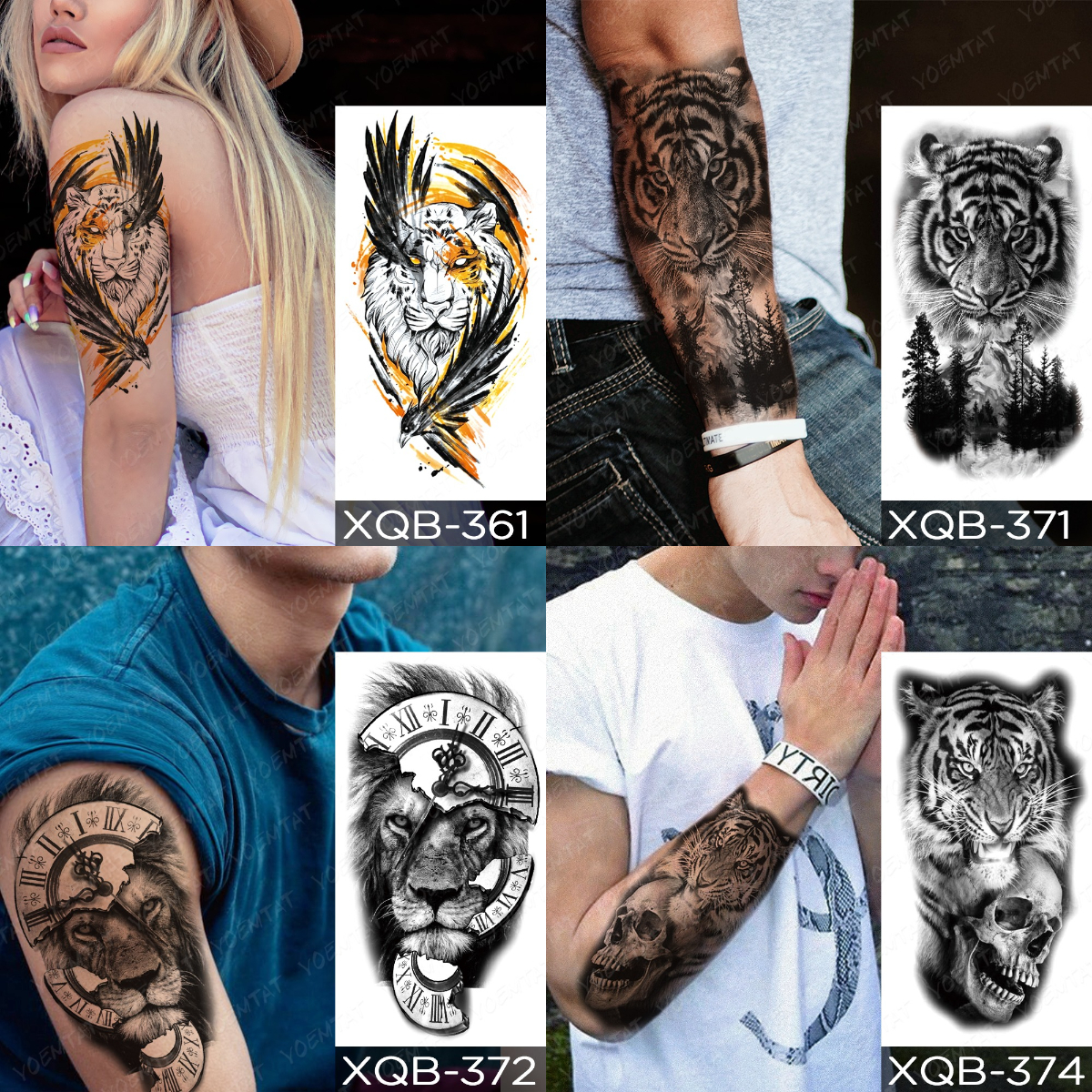 กันน้ําชั่วคราว Tattoo สติก