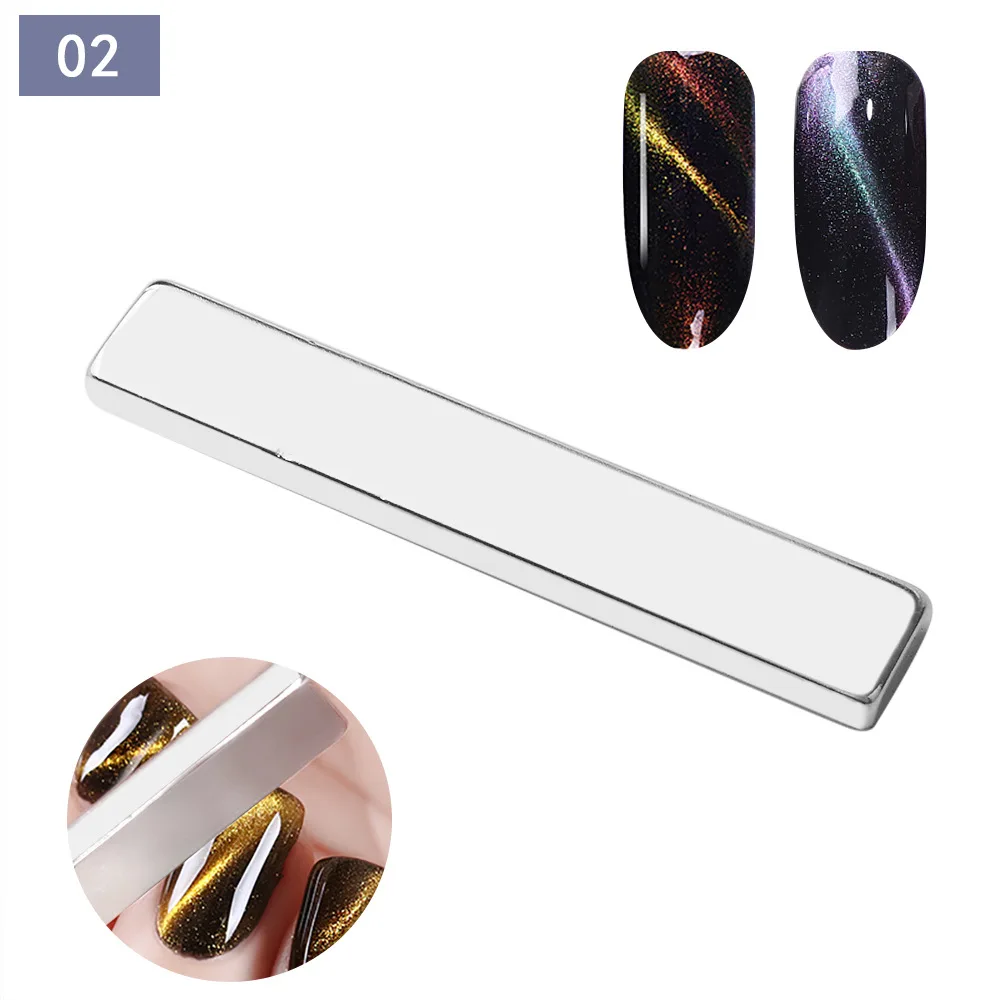 Super Strong หนาแถบแม่เหล็กแมวตาแม่เหล็กสําหรับเล็บเจล 3D Line Strip Effect ภาษาฝรั่งเศสคํา Multi-Function แม่เหล็กปากกาเครื่องมือ