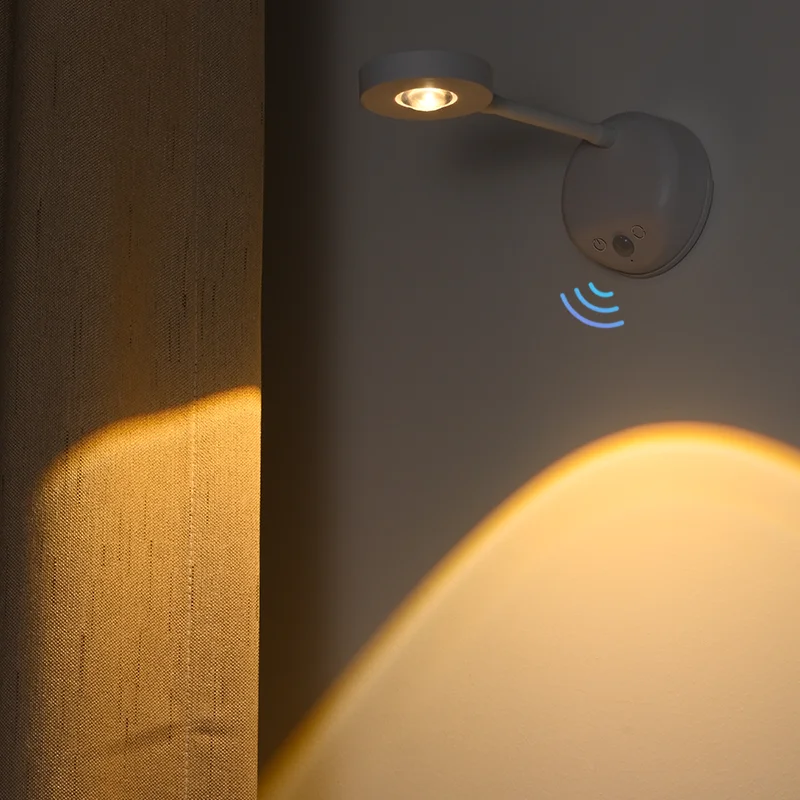 Night Light Motion Sensor Light ไร้สาย USB LED สําหรับห้องครัวห้องนอนภาพจิตรกรรมฝาผนังห้องนั่งเล่น Sensor โคมไฟติดผนังในร่ม LED USB